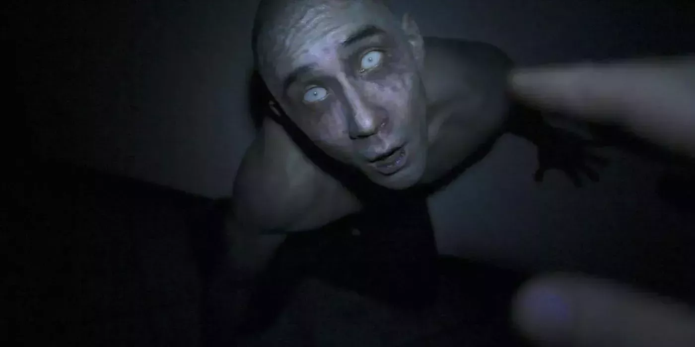 Derek turning into a vampire in Afflicted