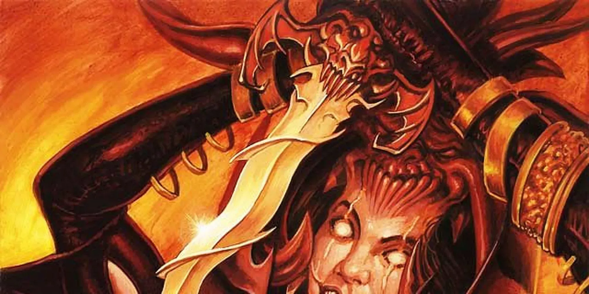 A Rakdos Cultist lifts a knife above their head in DnD 5e