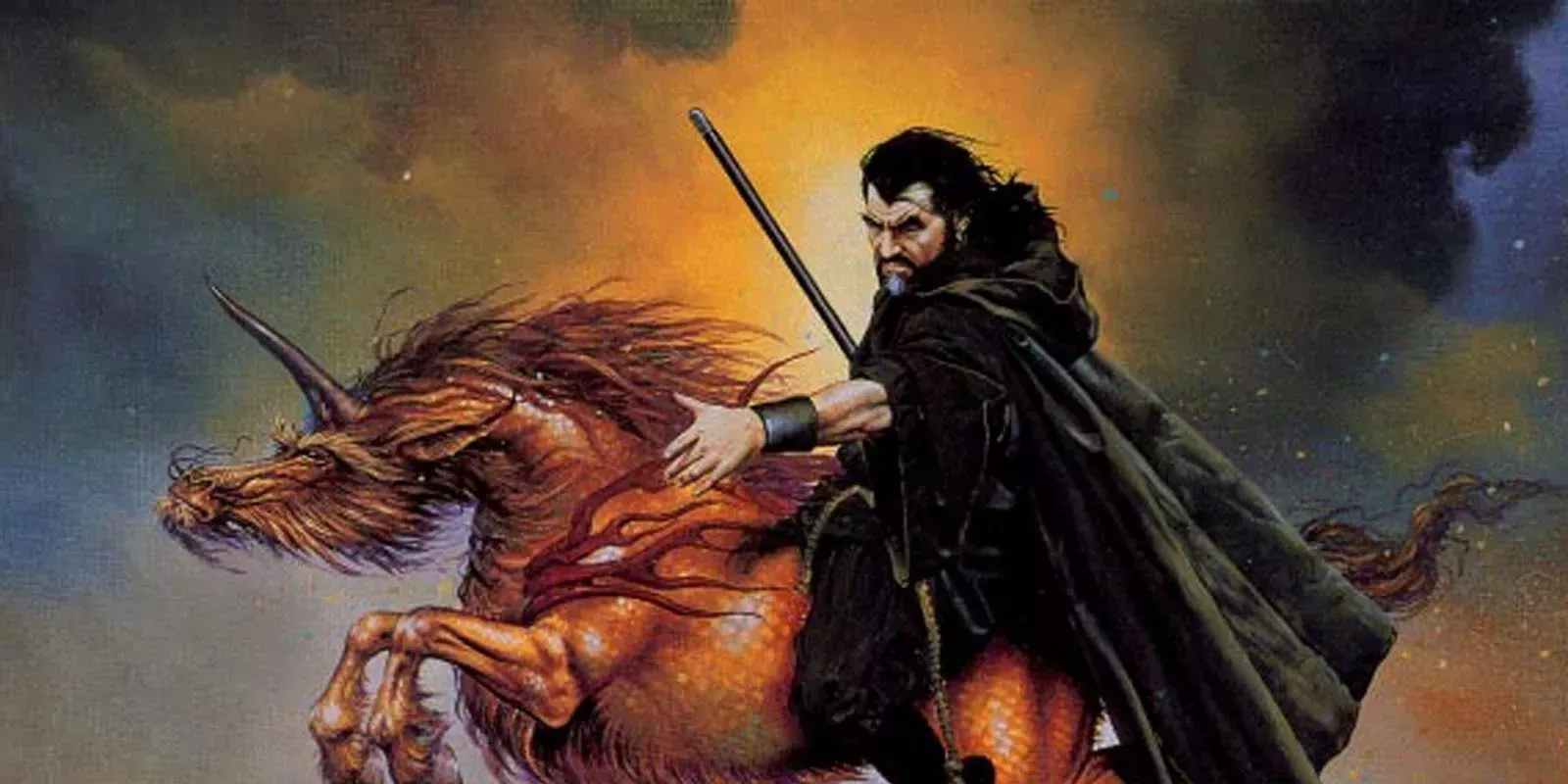 Khelben 'Blackstaff' Arunsun DnD wizard enters battle