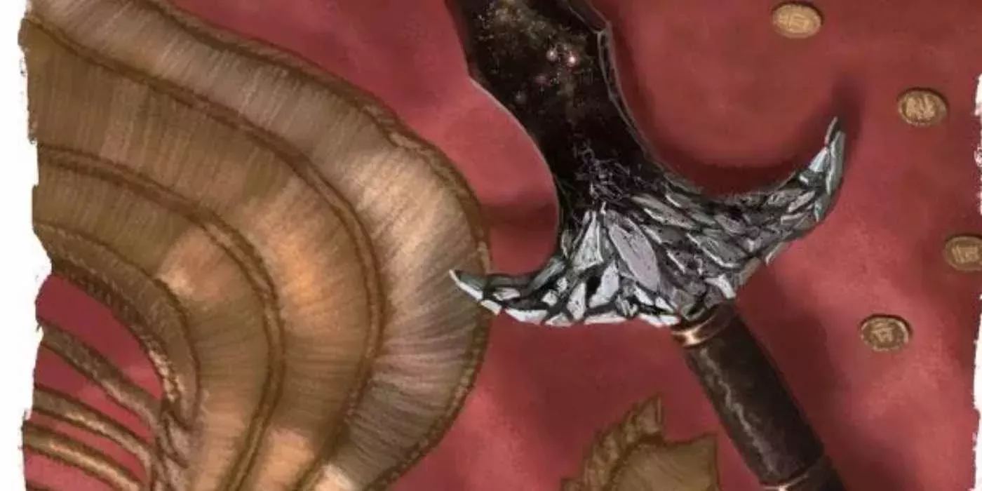 The image shows the artifact magic sword Blackrazor in DnD 5e