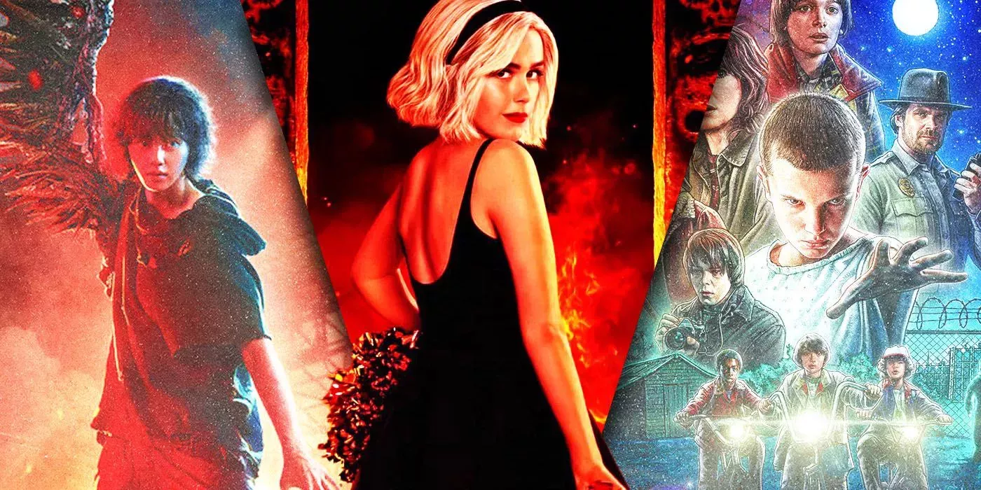 Split Images of Sweet Home, The Chilling Adventures of Sabrina and Stranger Things