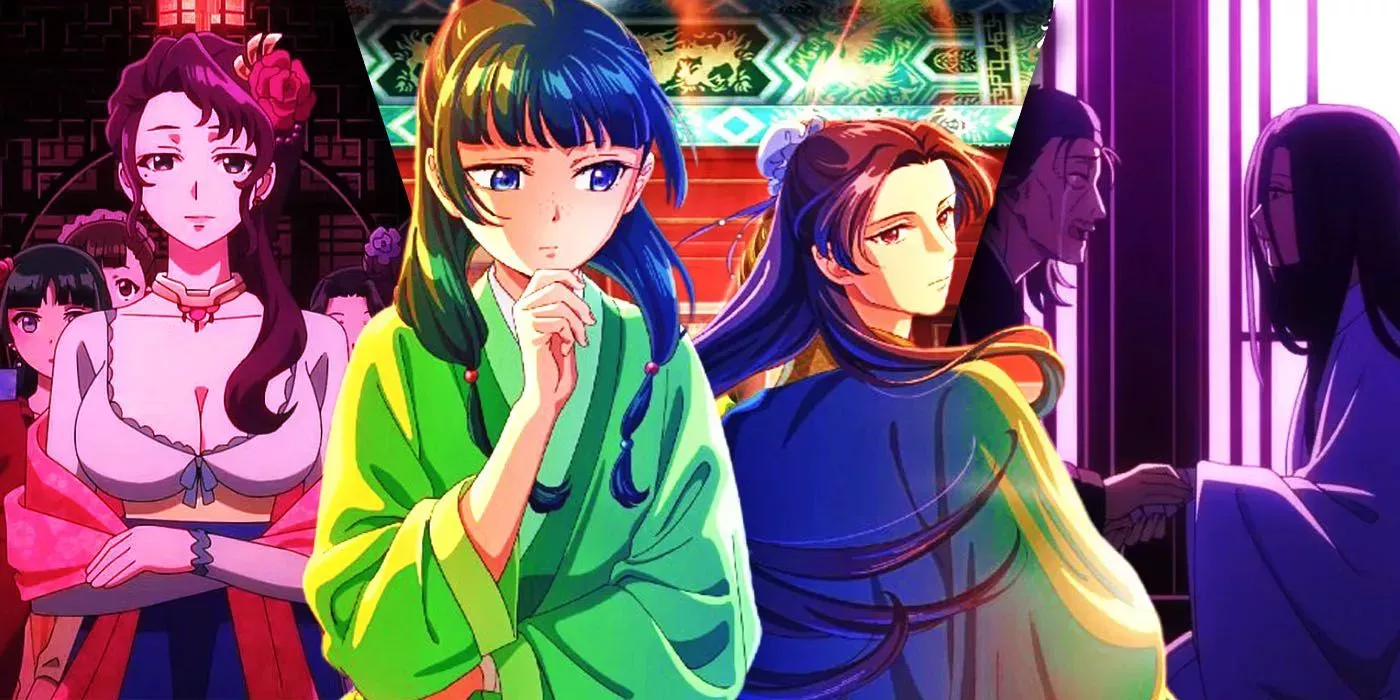 Split Images of Mei Mei, Mao Mao, Jinshi, and Fengxian