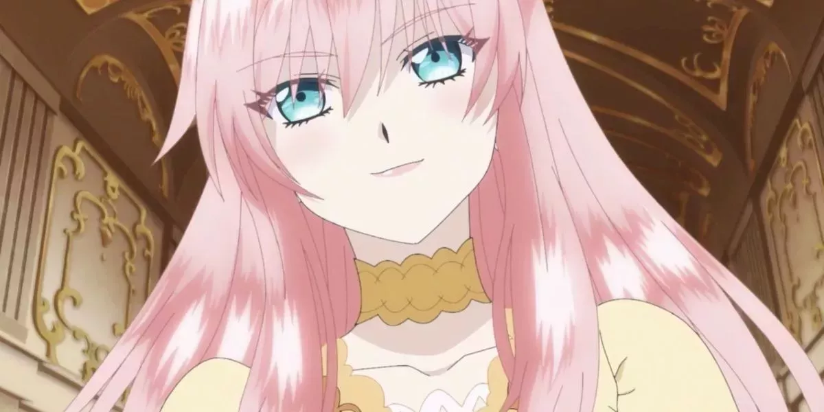 Rishe smiling in 7th Time Loop: The Villainess Enjoys a Carefree Life