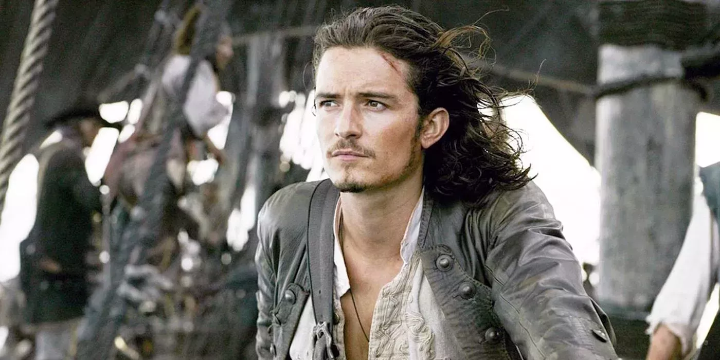 Orlando Bloom as Will Turner in Pirates of the Caribbean