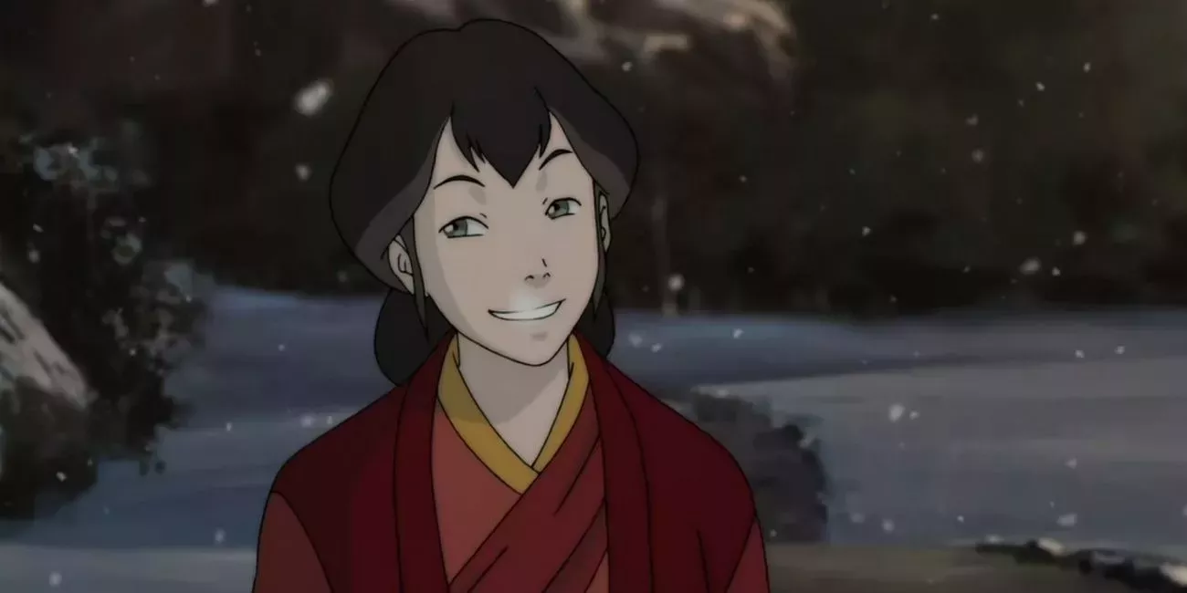 Pema talks about how she stole Tenzin from Lin in The Legend of Korra.