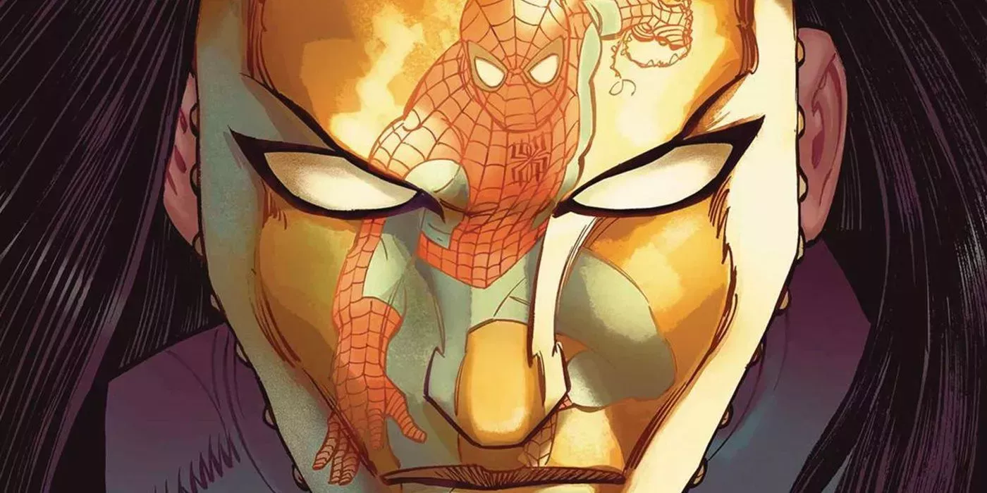 Spider-Man fights against Madame Masque