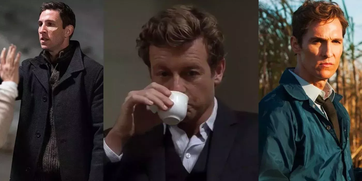 William Lewis (Law & Order SVU), Patrick Jane (The Mentalist), & Rust Cohle (True Detective S1).