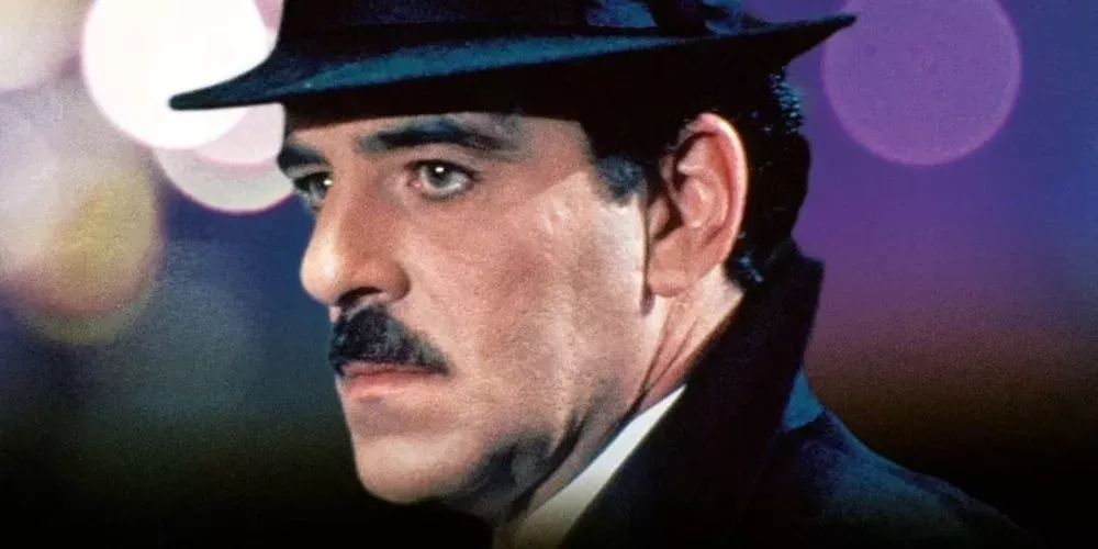 Close up of Lieutenant Michael Torello looking serious in Crime Story