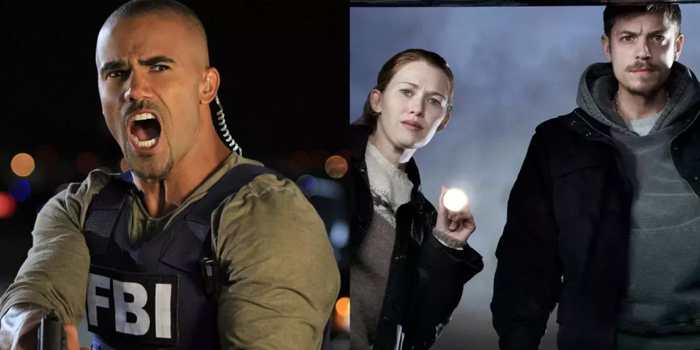 A split image of Criminal Minds and The Killing
