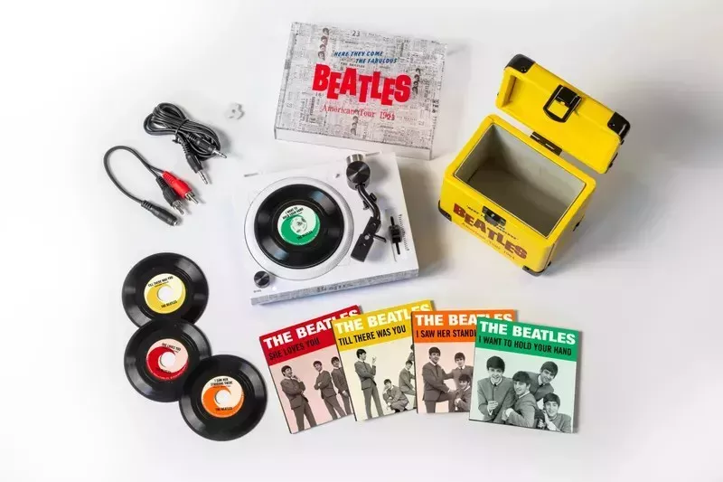 beatles record store day three inch turntable