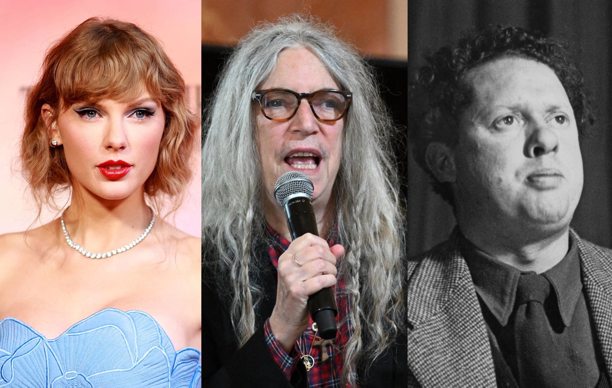 Taylor Swift nombra a Patti Smith y Dylan Thomas en "El departamento de los poetas torturados