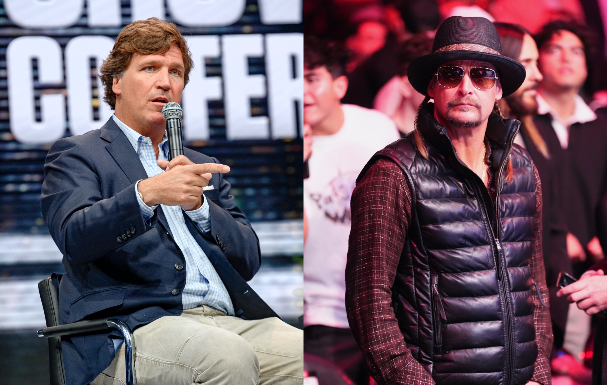 Tucker Carlson fue telonero de Kid Rock en recientes conciertos en EE.UU.