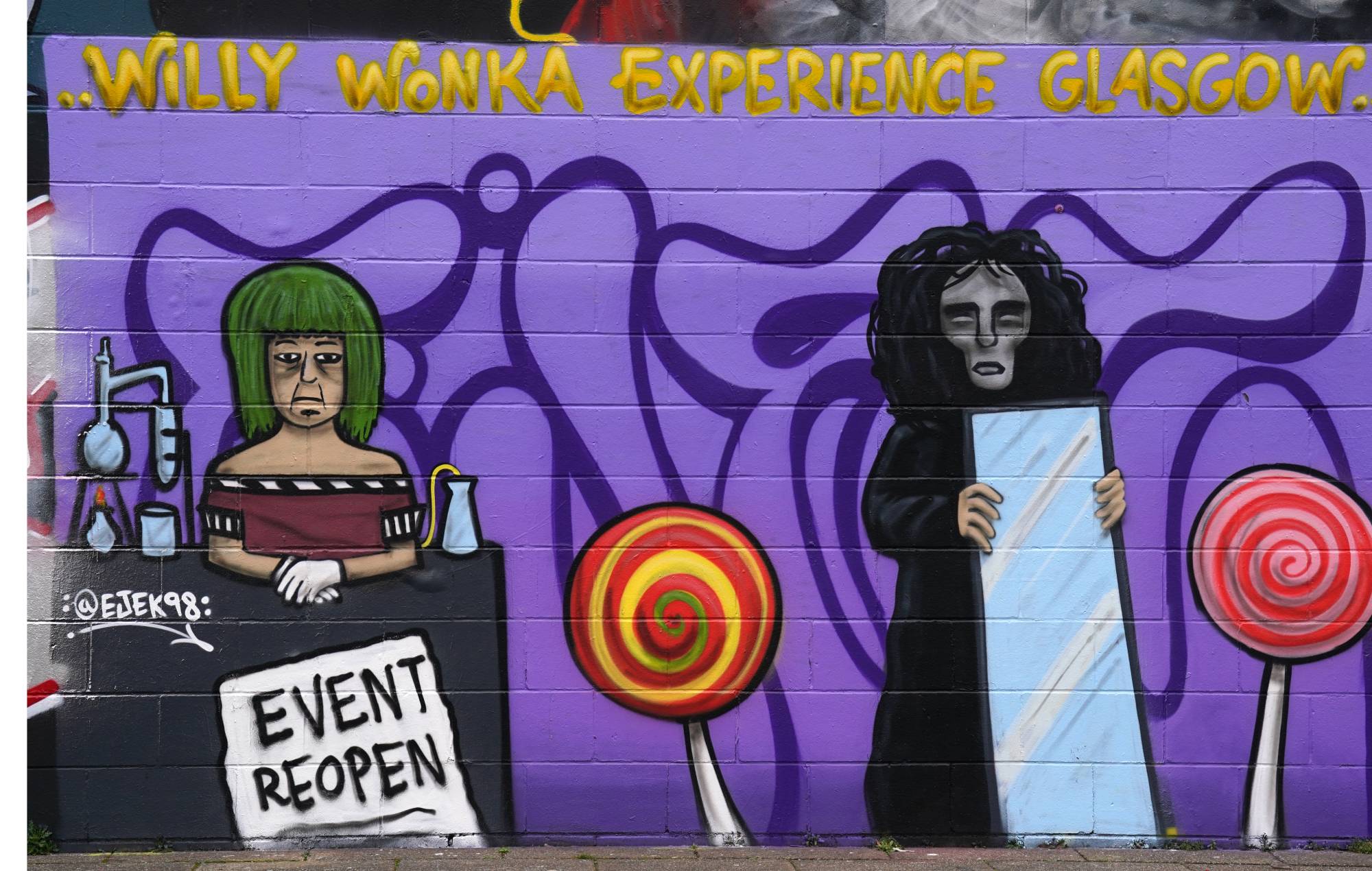 Alguien recreó el evento Willy Wonka Glasgow en Los Ángeles - y Meth Lab Oompa Loompa estuvo allí