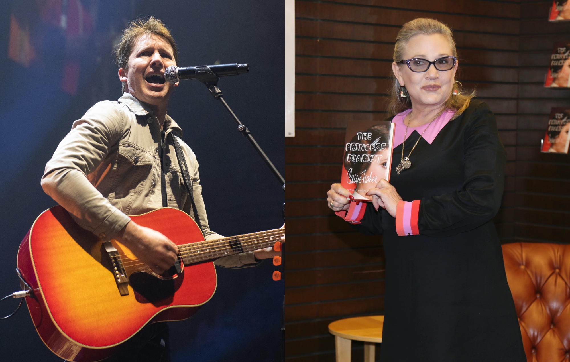 James Blunt culpa a la carga de trabajo de 'Star Wars' de la recaída en las drogas de Carrie Fisher