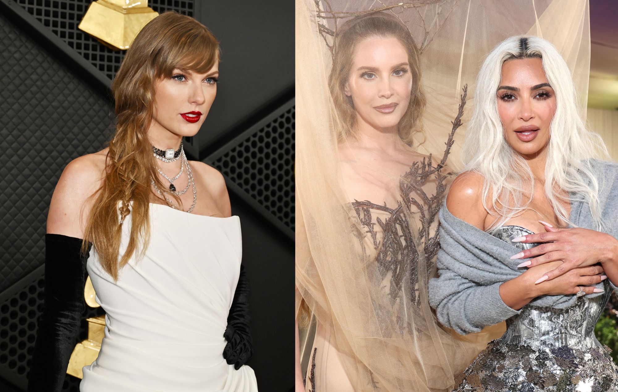 Los fans de Taylor Swift reaccionan al momento de Lana Del Rey y Kim Kardashian en la Met Gala 2024