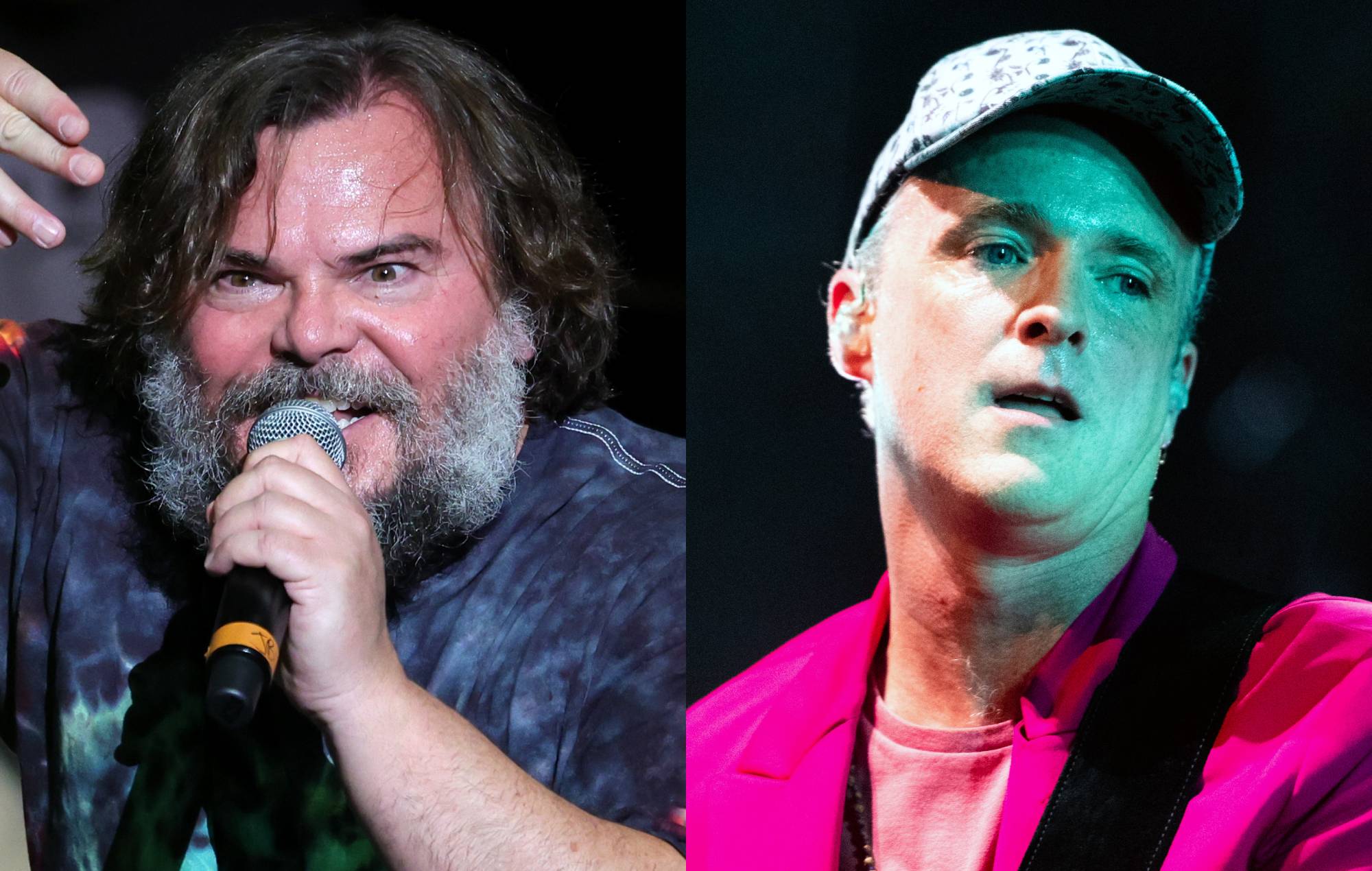 Travis reacciona mientras Tenacious D versiona 'Turn' en Glasgow