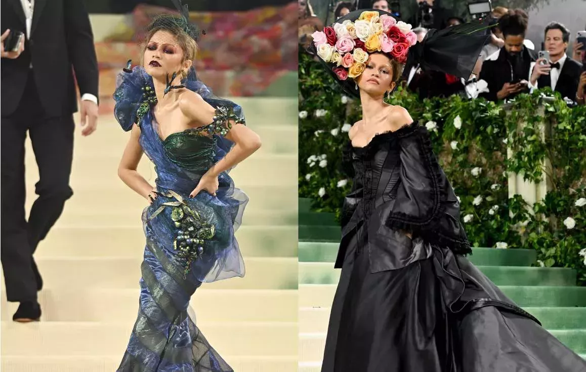 Zendaya aparece por sorpresa por segunda vez en la alfombra roja de la Gala Met 2024
