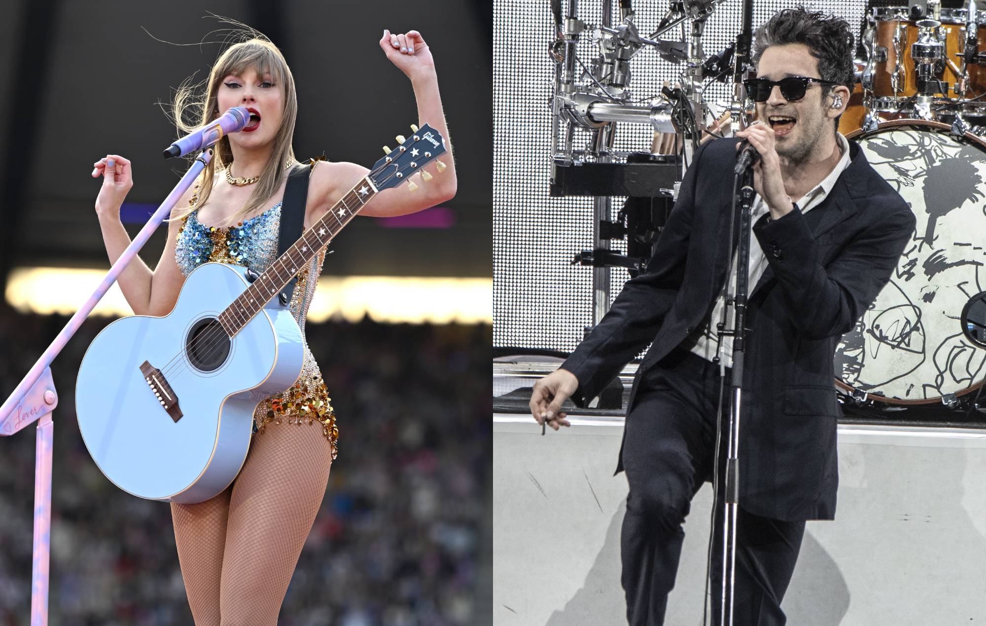 Matty Healy, de The 1975, supuestamente "sorprendido" por el nuevo álbum de Taylor Swift, pero lo encuentra "divertidísimo" ya que "nunca fueron serios"