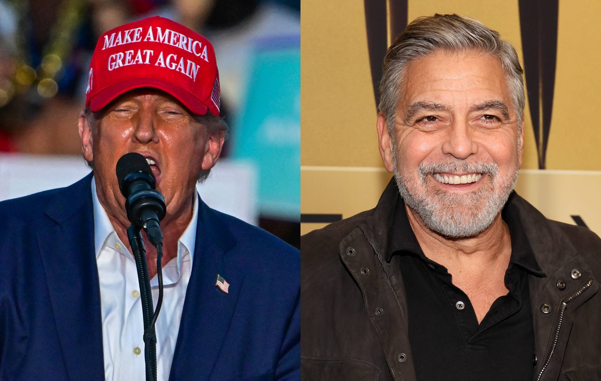 Donald Trump dice a George Clooney que "vuelva a la tele" por un artículo sobre Biden: "El cine nunca funcionó"