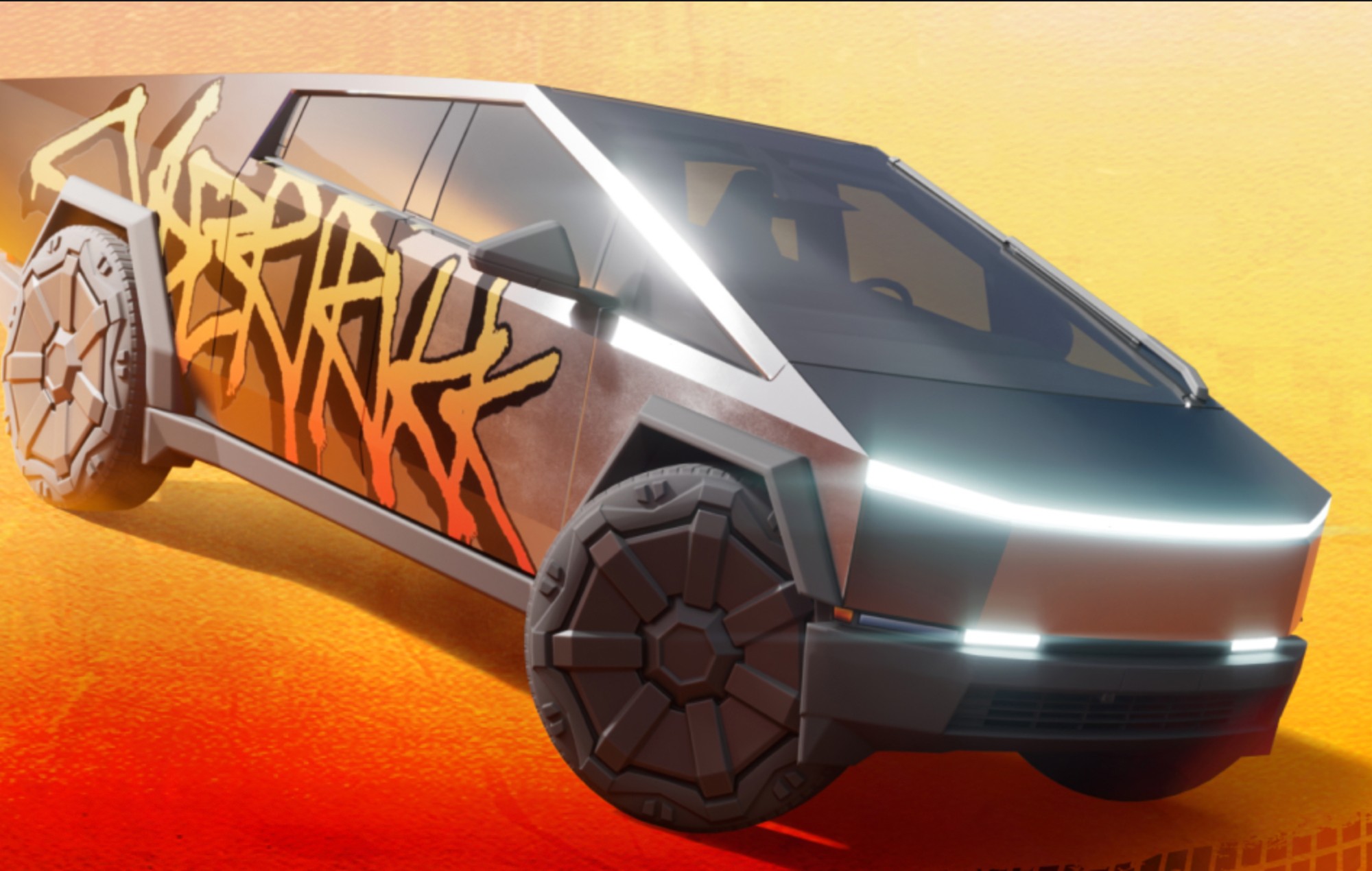 Los jugadores de 'Fortnite' se alían para acabar con los cibercamiones de Elon Musk