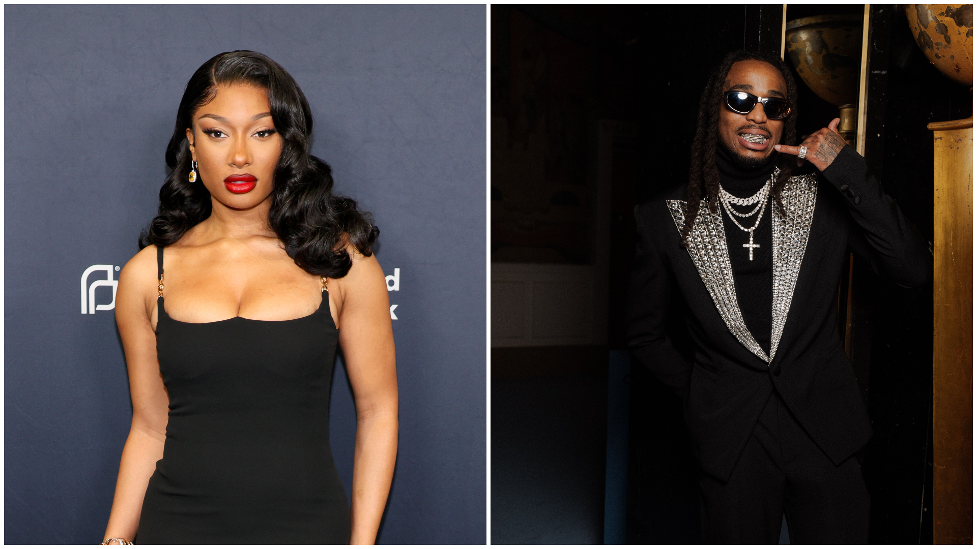 

	
		Megan Thee Stallion y Quavo muestran su apoyo a Kamala Harris en un mitin de campaña en Atlanta
	
	