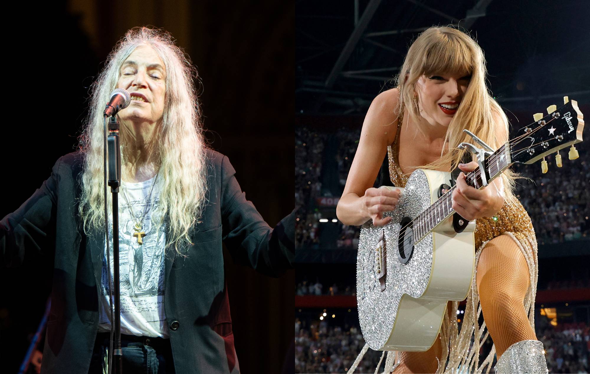 Patti Smith hace referencia a Taylor Swift en "The Tortured Poets Department" sobre el escenario de Dublín