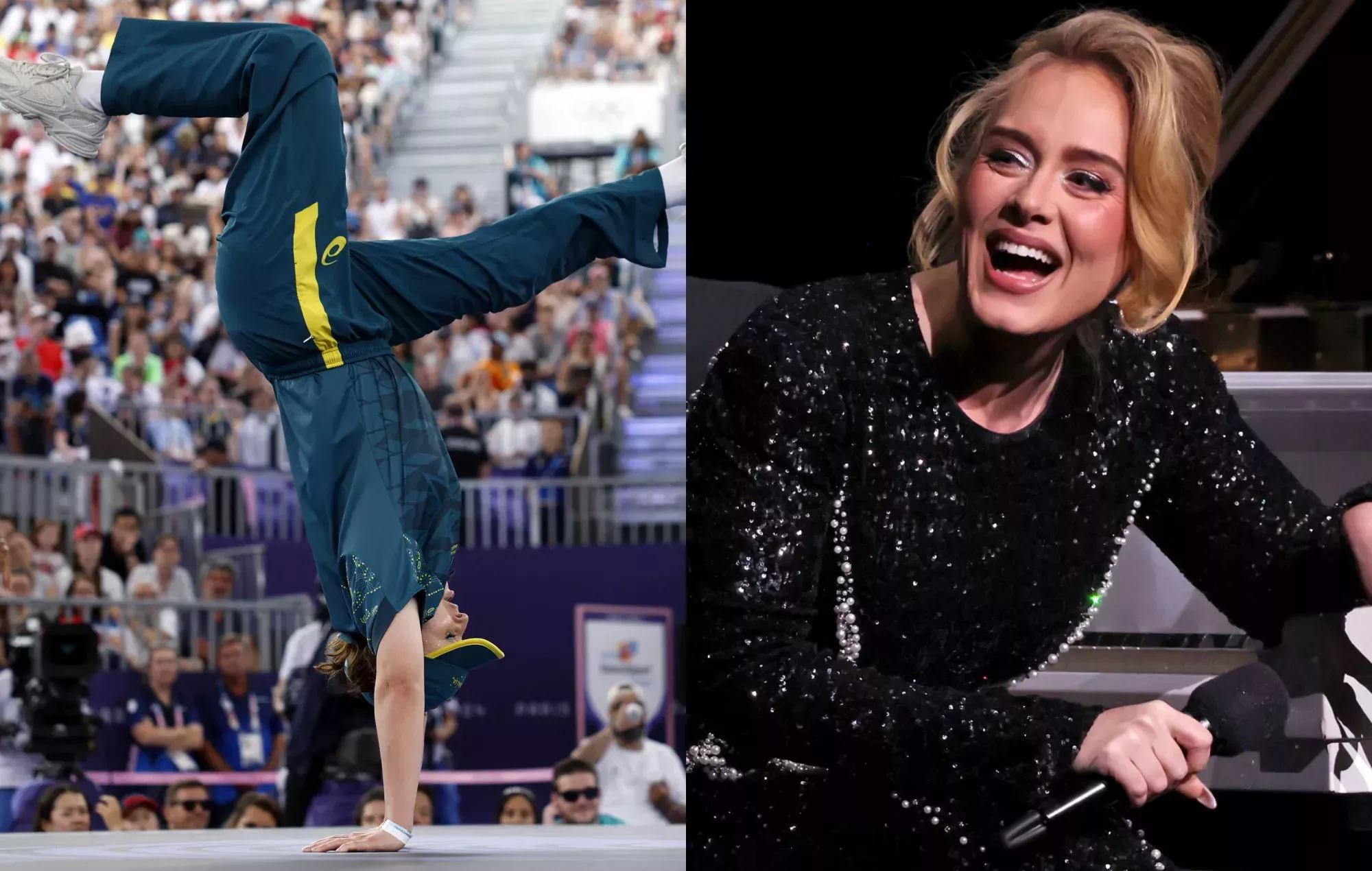 Adele pregunta si el breakdancer olímpico australiano Raygun es