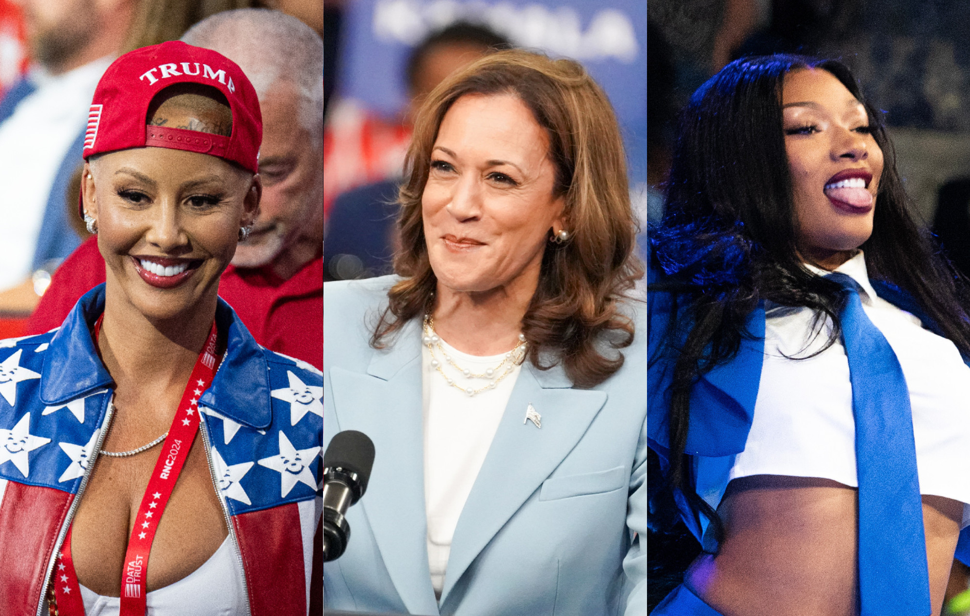 Amber Rose acusa a Kamala Harris de "complacer a los negros" al hacer actuar a Megan Thee Stallion en un mitin