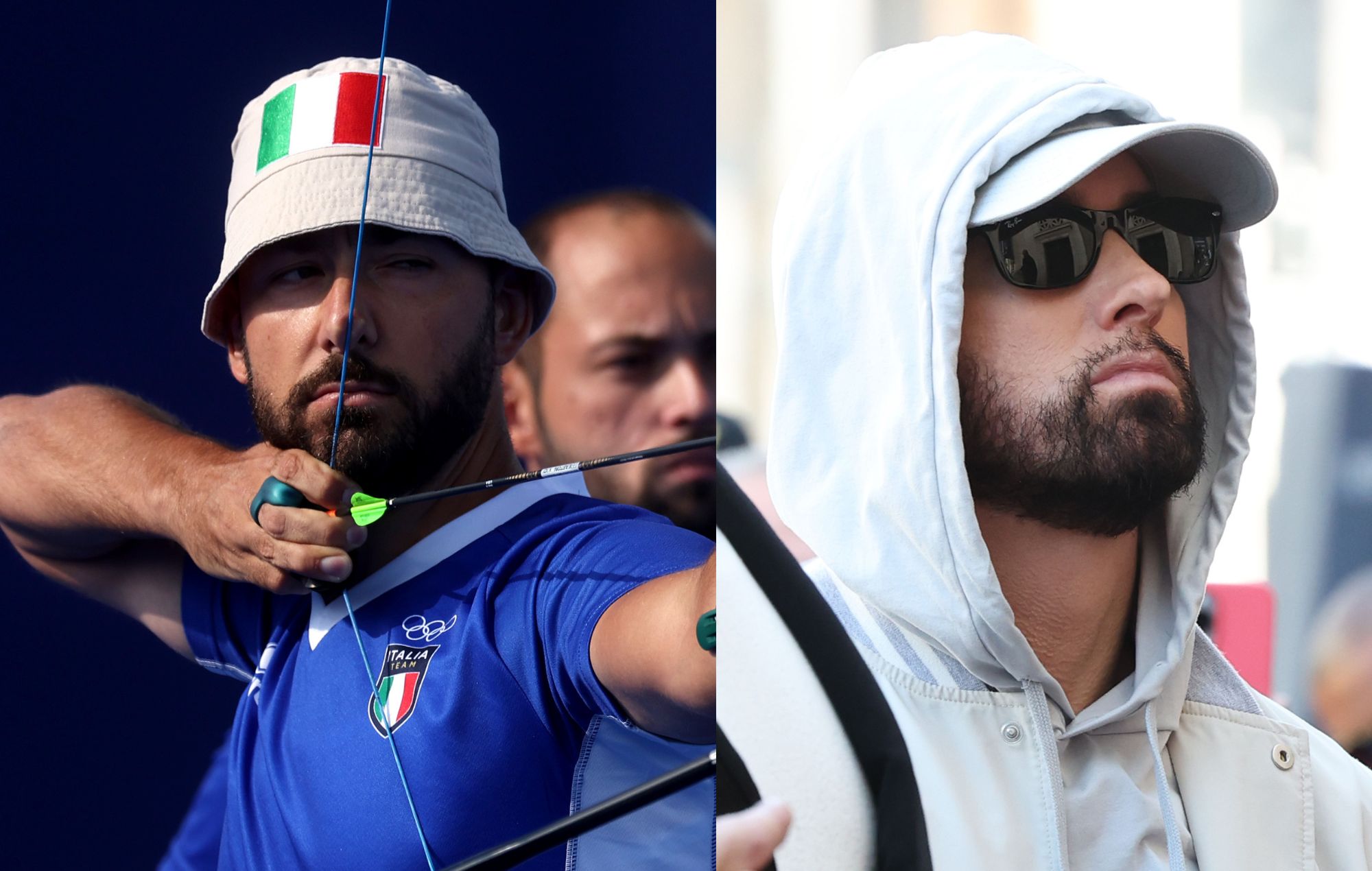 Los telespectadores descubren al "gemelo" italiano de Eminem en los Juegos Olímpicos de París 2024