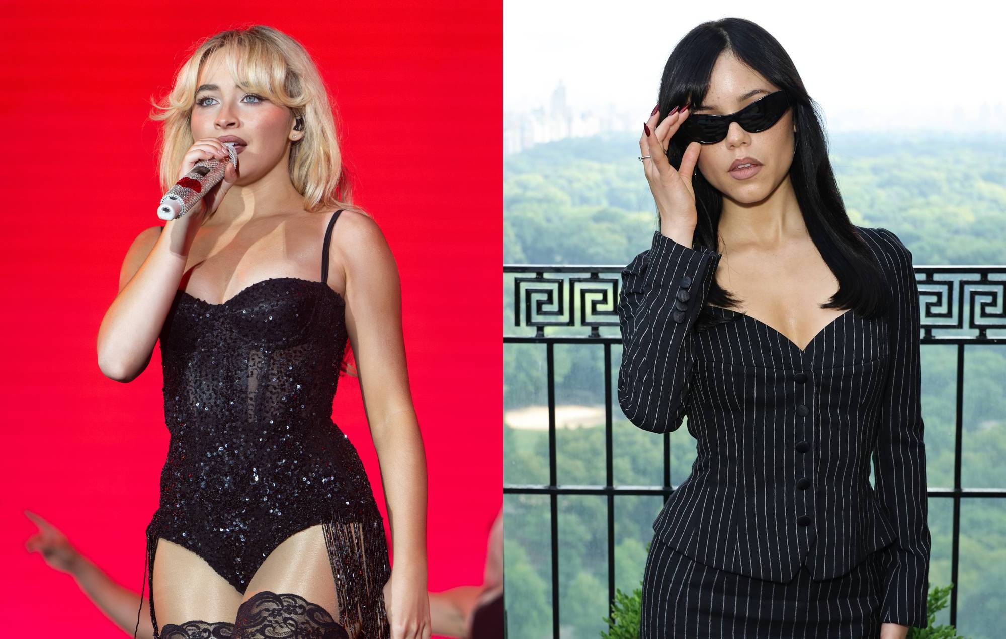 Sabrina Carpenter y Jenna Ortega en el teaser de terror de "Taste