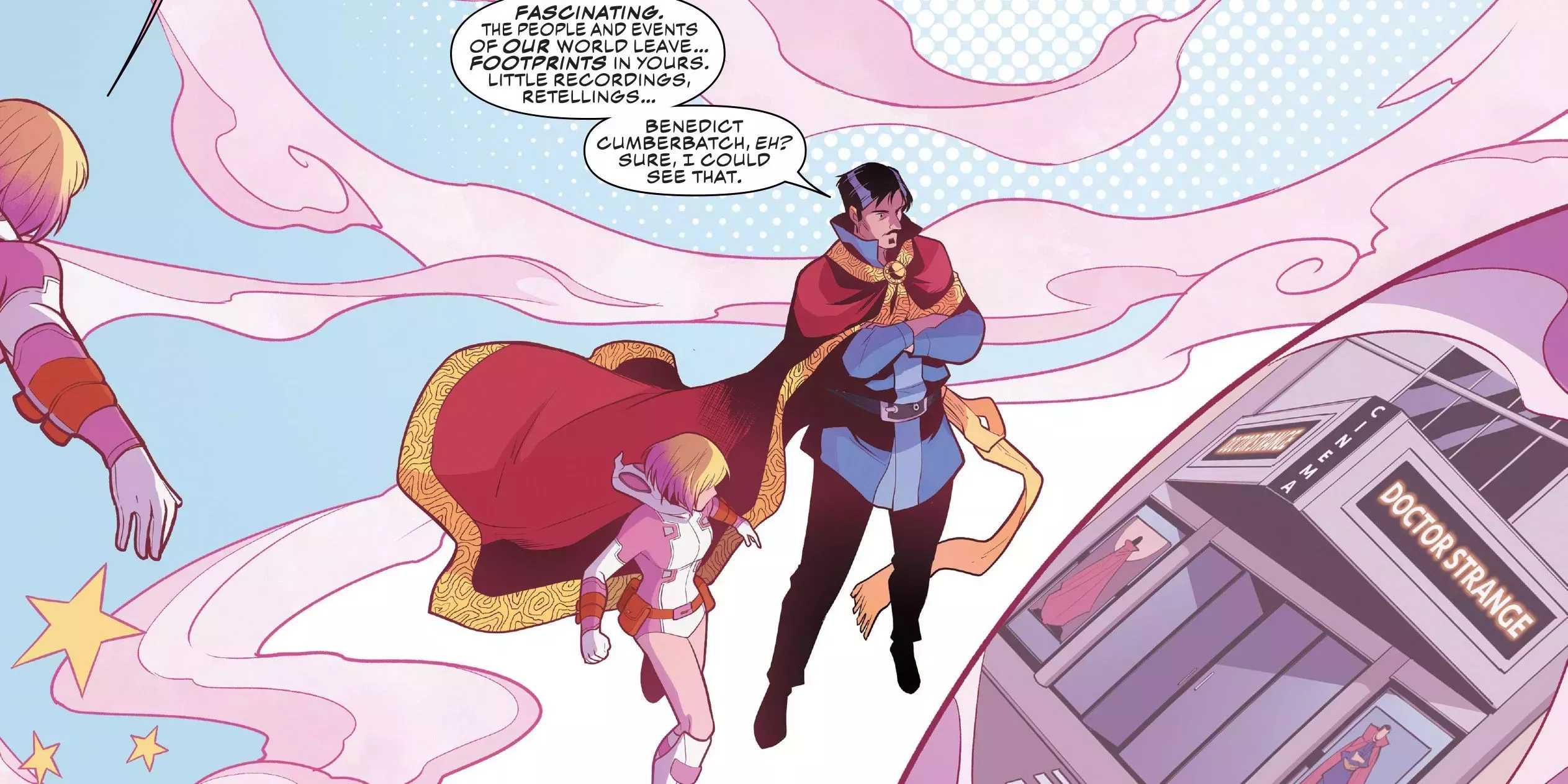 Gwenpool And Doctor Strange Doing Magic