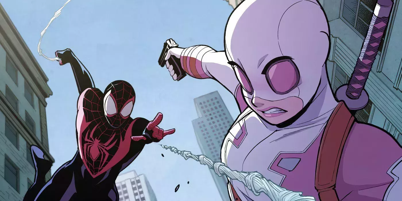 Gwenpool and Miles Morales Battling Through New York