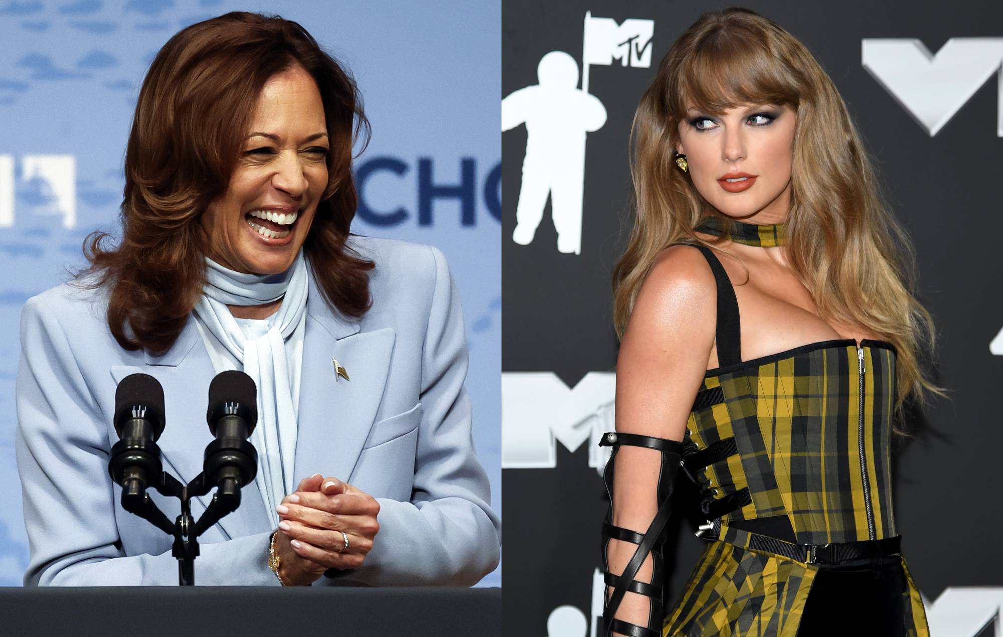 Kamala Harris está "muy orgullosa" de contar con el apoyo de Taylor Swift en las próximas elecciones