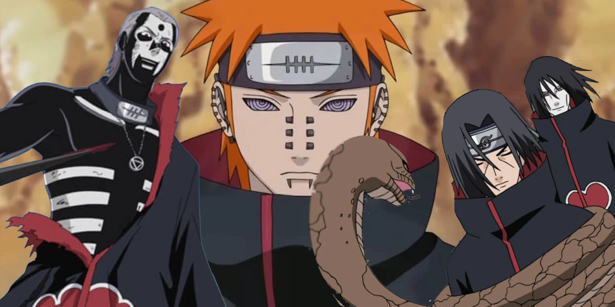 Naruto: Todos los miembros de Akatsuki, clasificados por diseño de personaje 