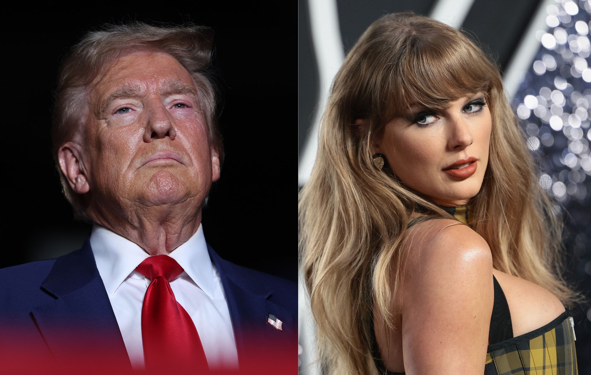 Swifties y fans famosos reaccionan después de que Donald Trump declare que "odia a Taylor Swift" 