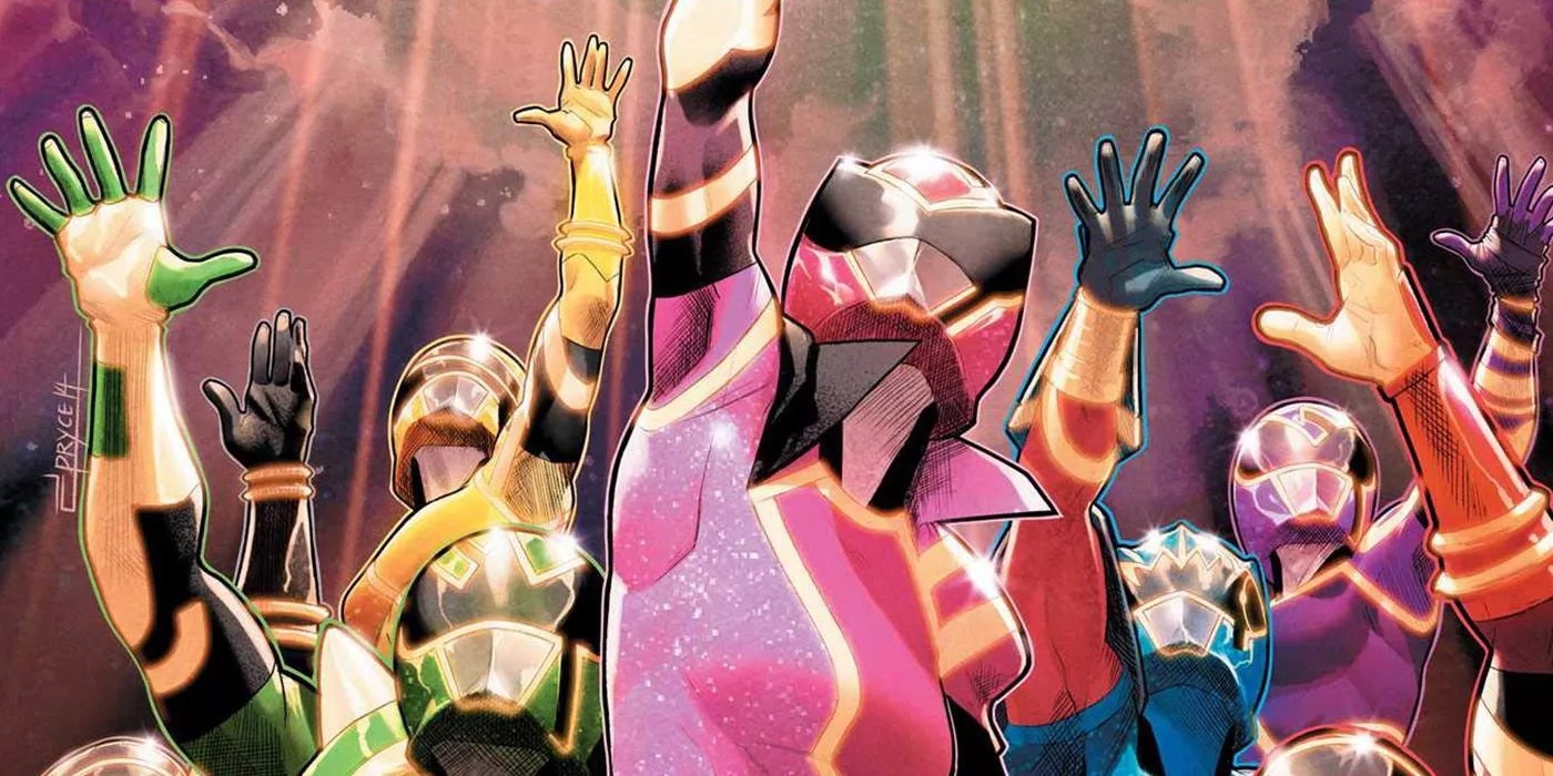 La Ranger Rosa Kimberly lidera a los Solar Rangers en los cómics de Power Rangers.