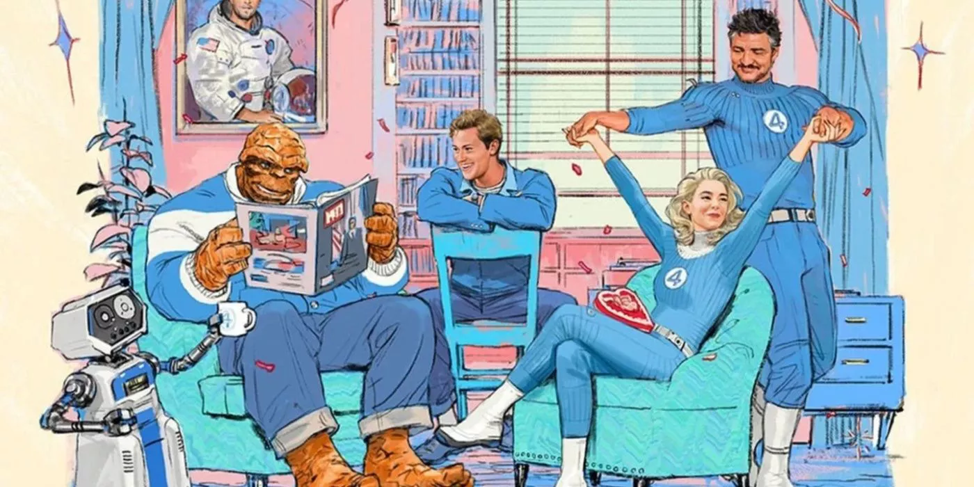 La imagen clave de Fantastic Four: First Steps presenta al equipo titular juntos.