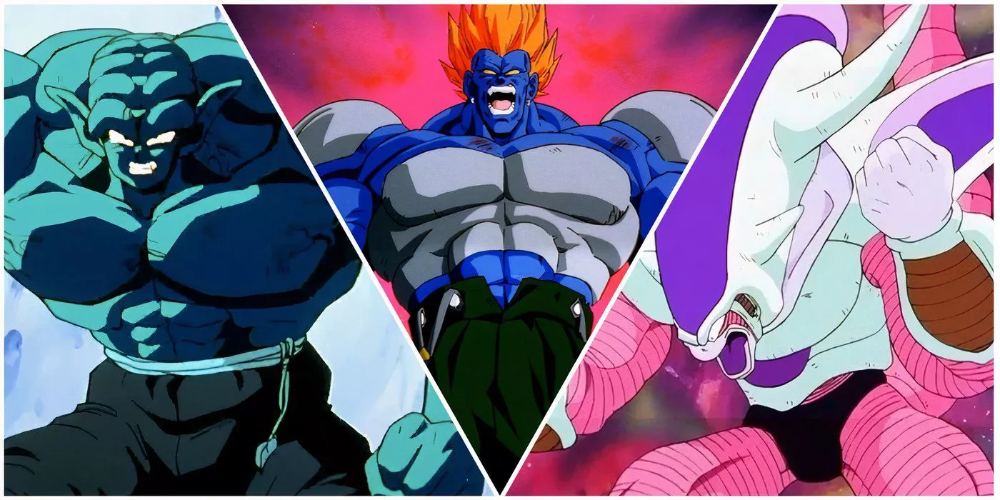 Super Garlic Jr., Frieza's Third Form and Super Android 13 in Dragon Ball
