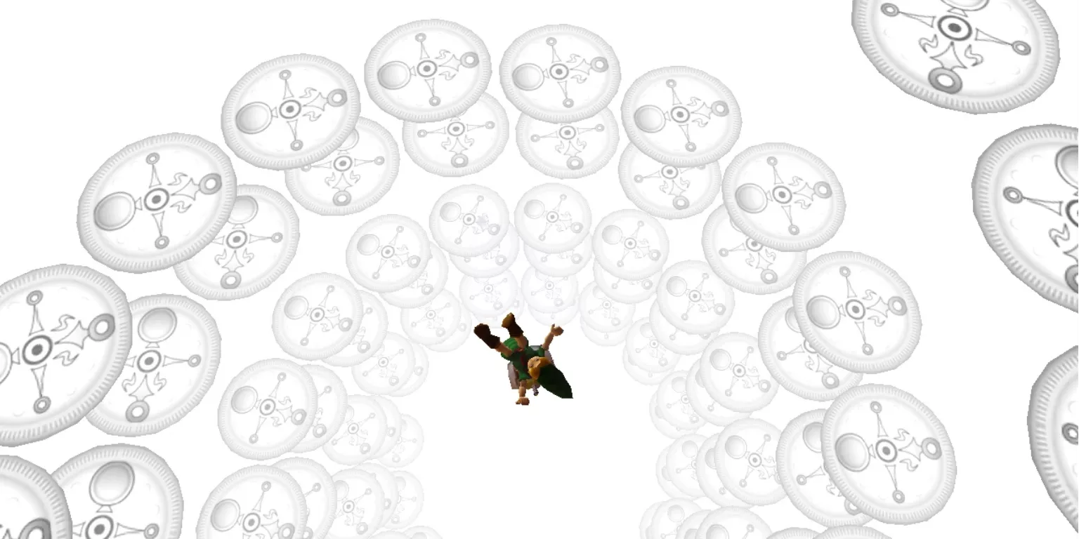 Link viaja de regreso al Amanecer del Primer Día en The Legend of Zelda: Majora's Mask.