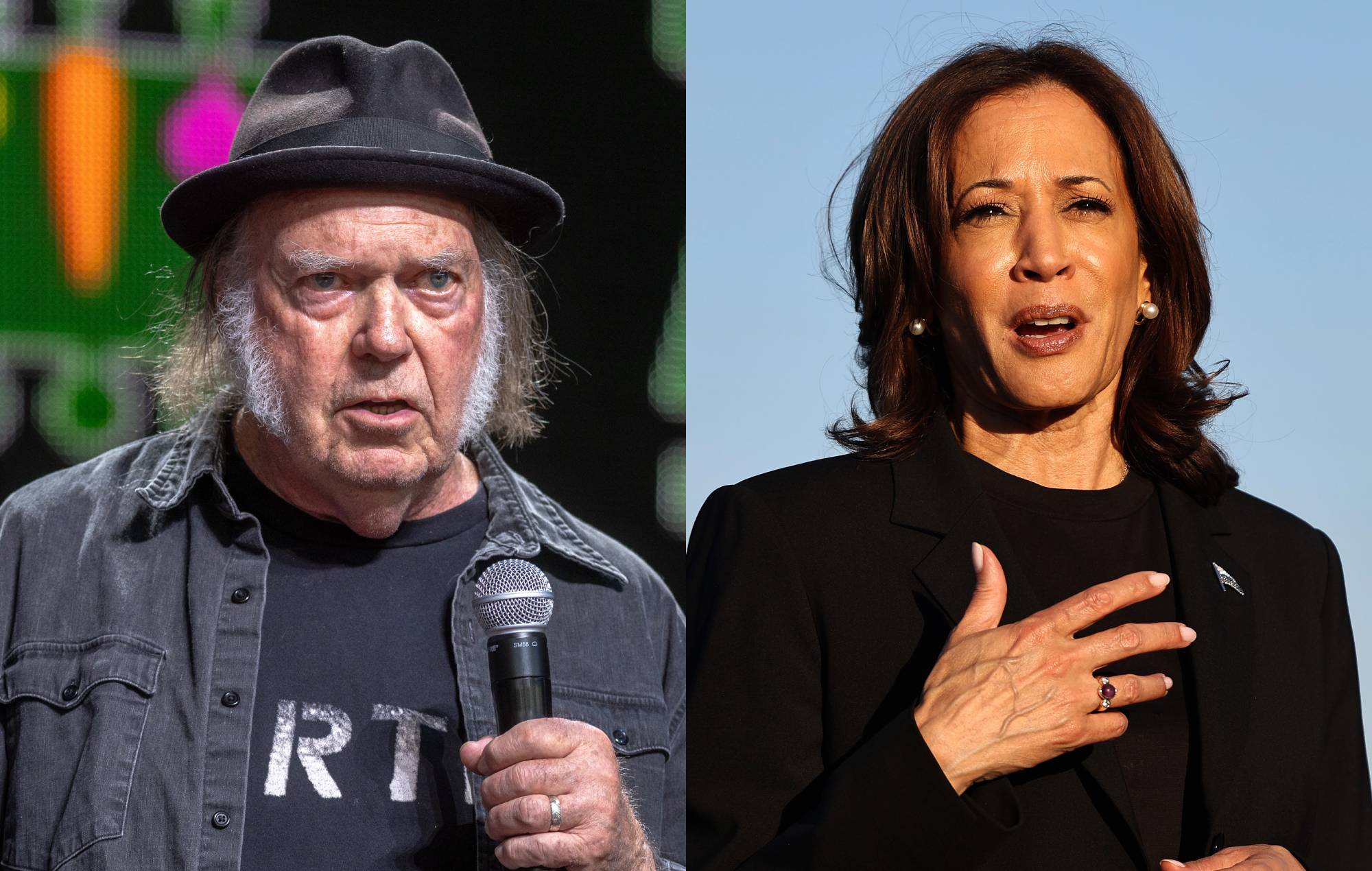 Neil Young apoya a Kamala Harris como candidata a la presidencia: "Es una persona honesta y franca que dice la verdad"