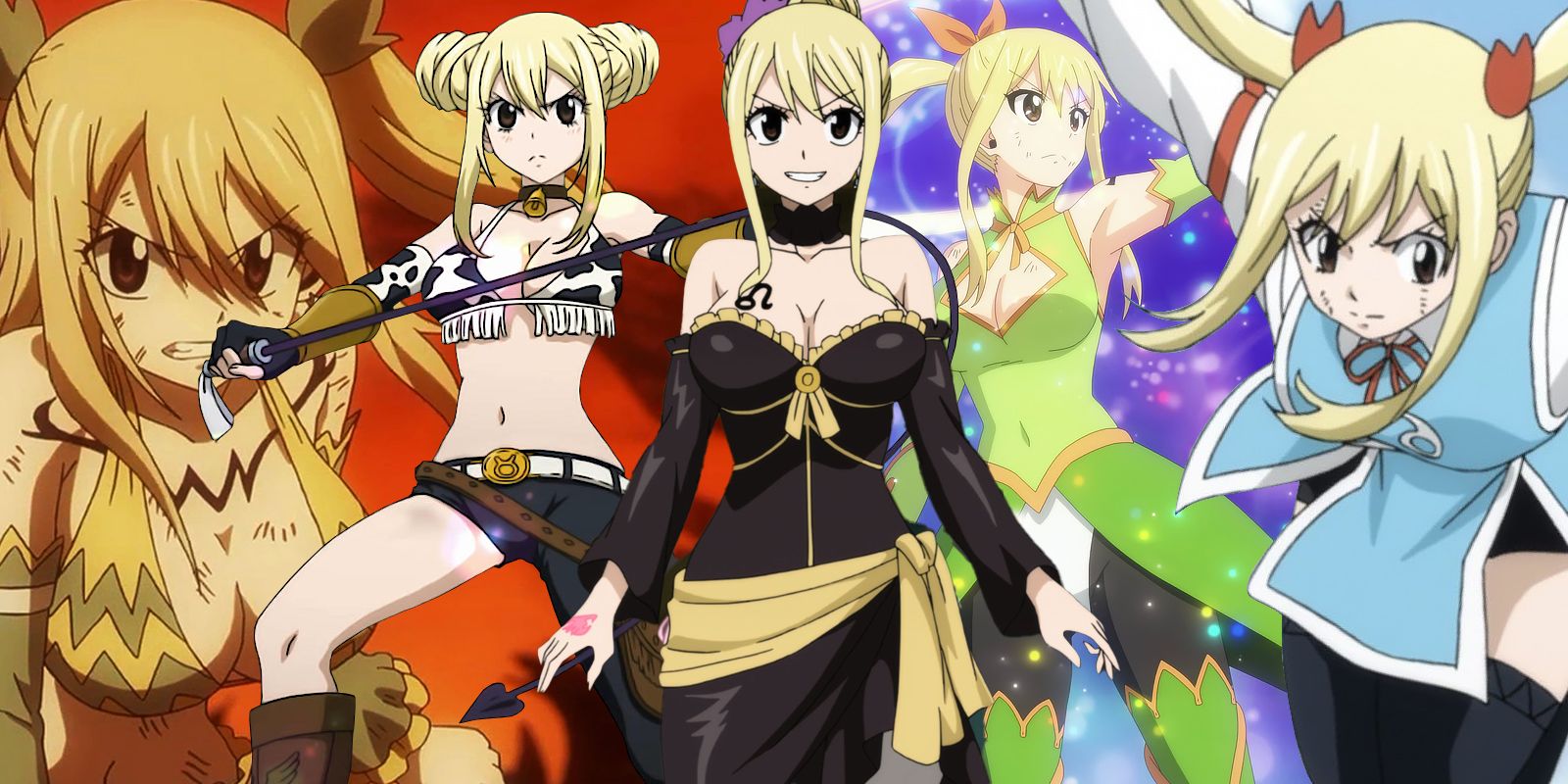 Las formas de Star Dress de Lucy Heartfilia más poderosas en Fairy Tail, clasificadas