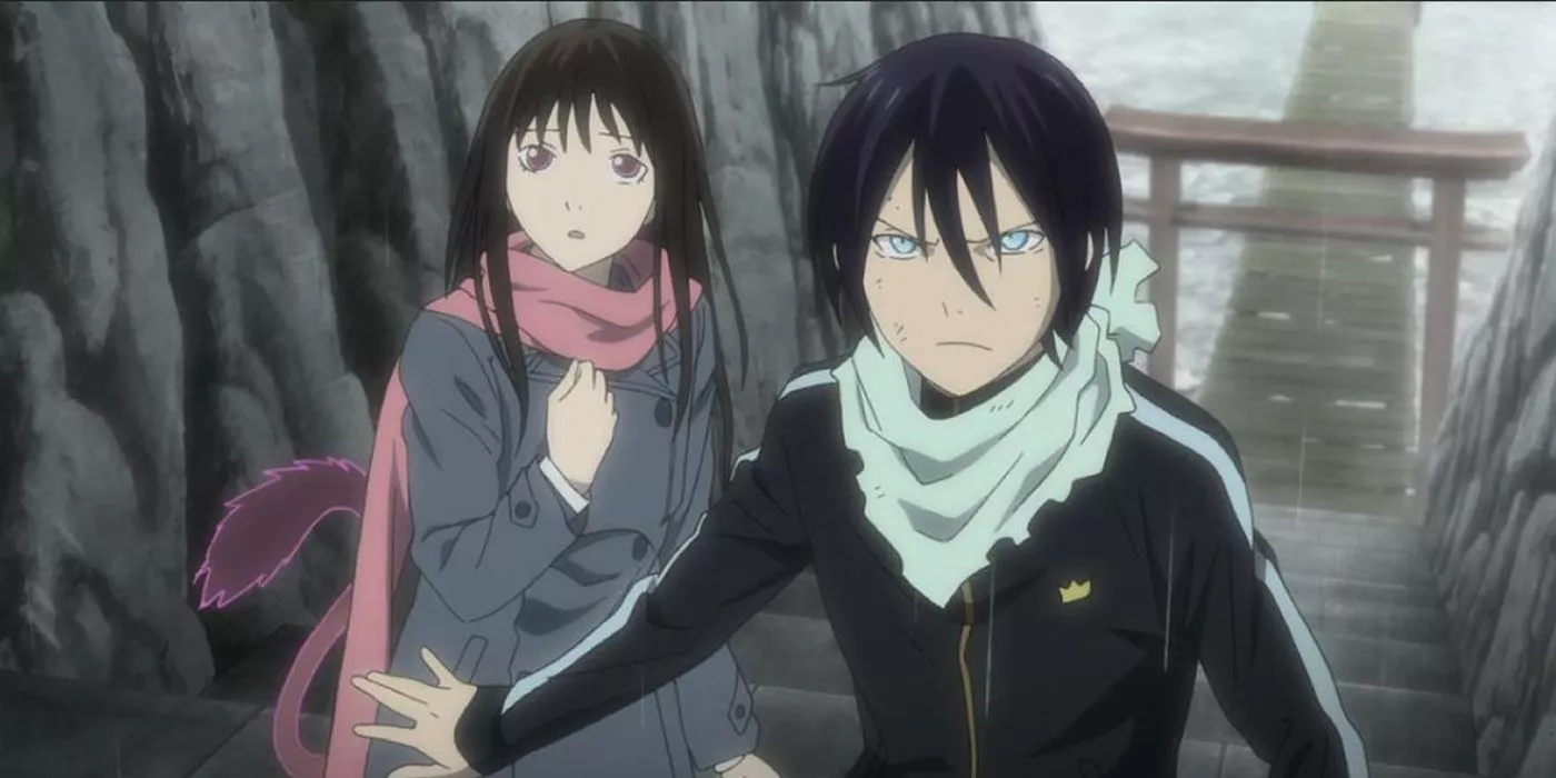 Hiyori y Yato en Noragami