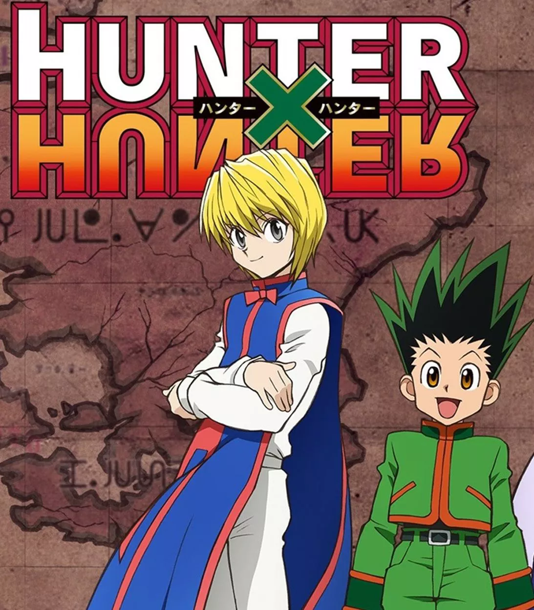 Gon y Kurapika se encuentran en el poster de la temporada 1 de Hunter x Hunter.