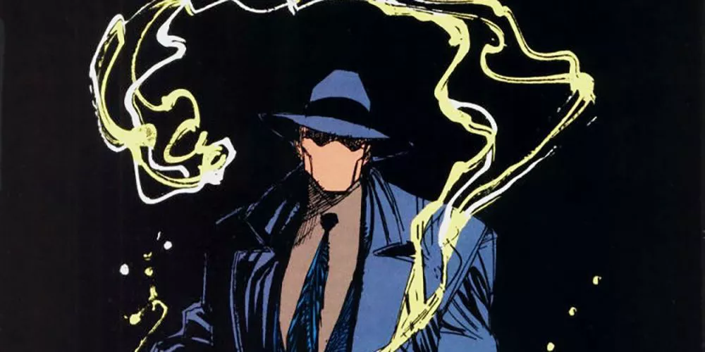 The Question with smoke from DC Comics