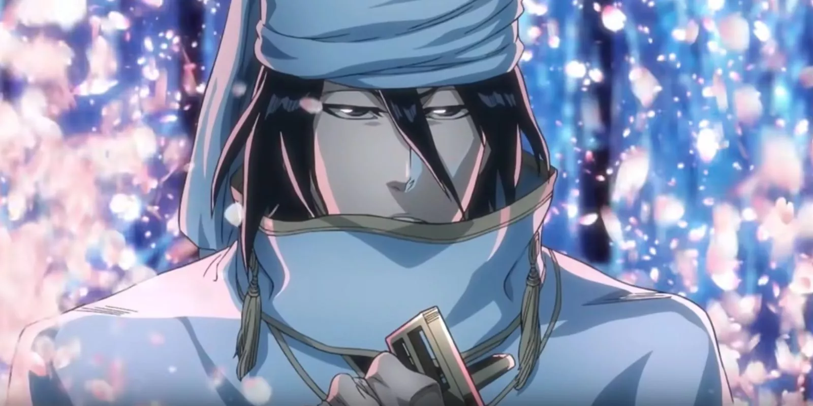 Byakuya Kuchiki from Bleach has thousands of petals floating around him