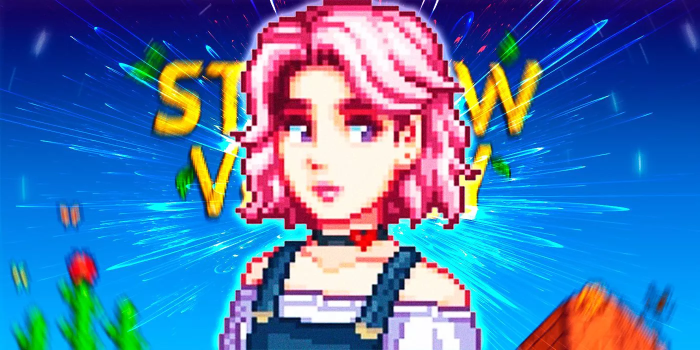 Stardew Valley' Sophia with the promotional image as background.