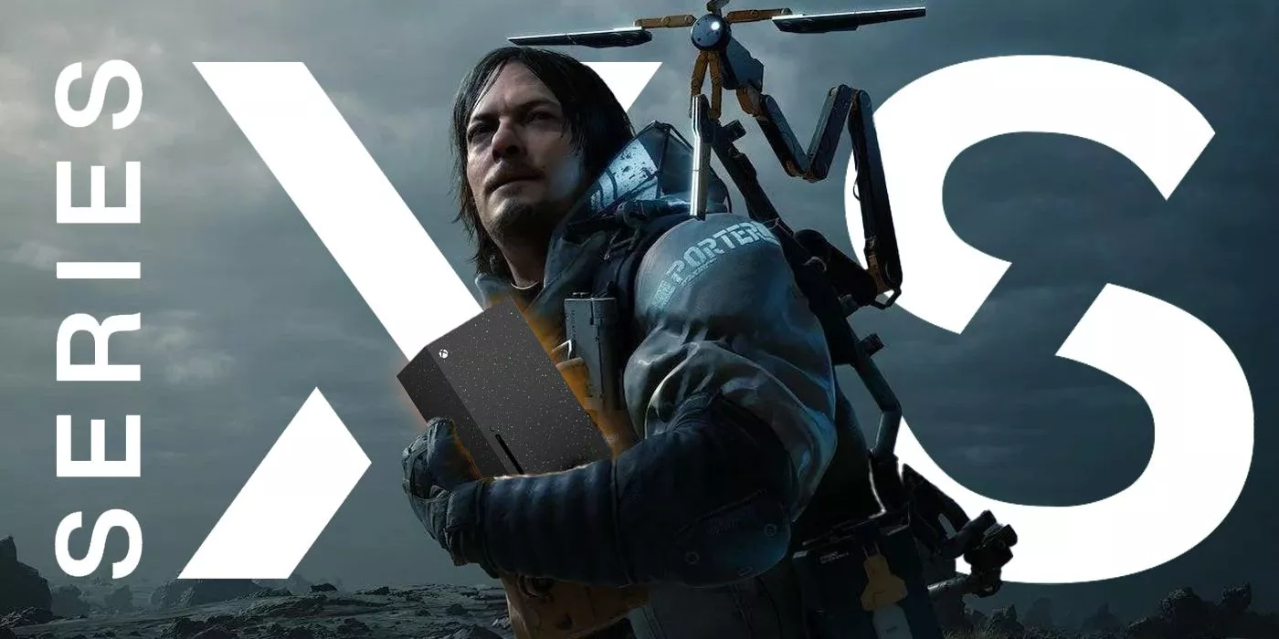 Death Stranding: Sam Porter Holding the Xbox Series X