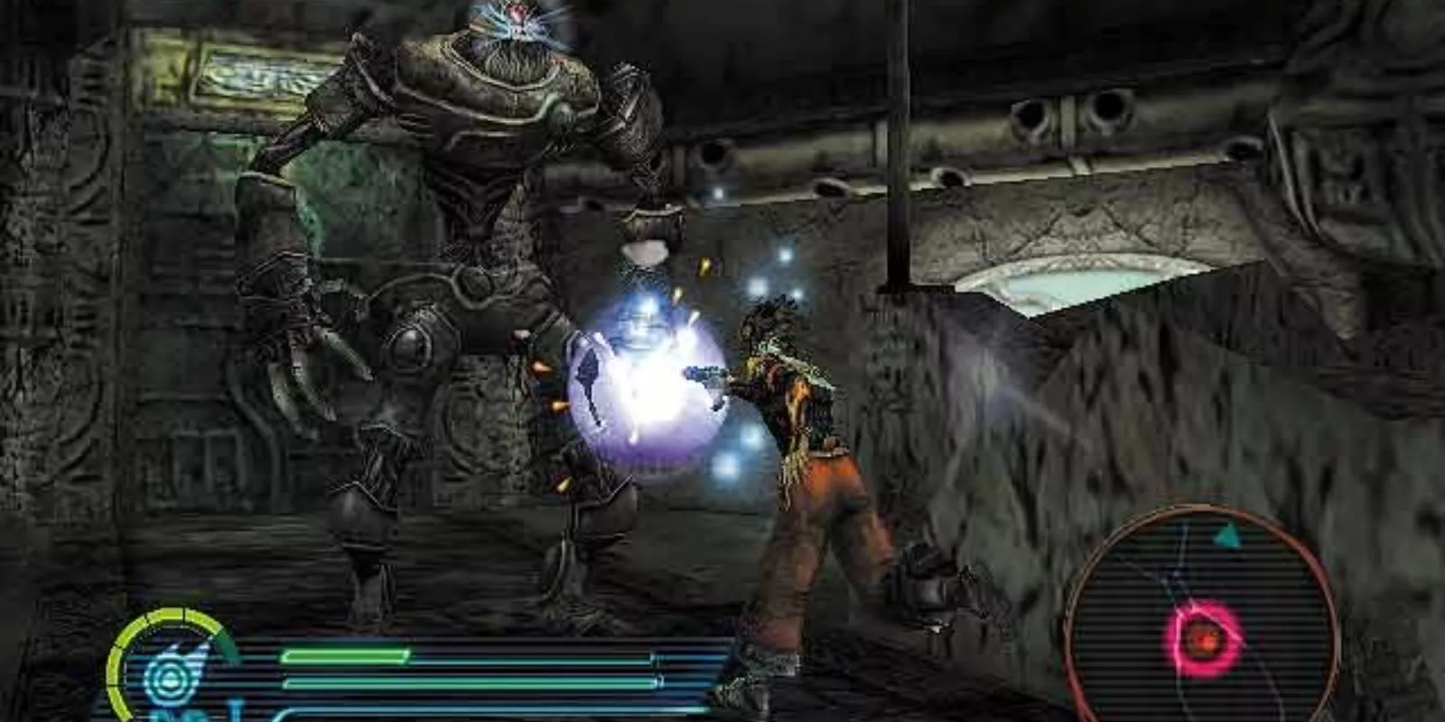 Crimson Sea Gameplay with Sho shooting a robot