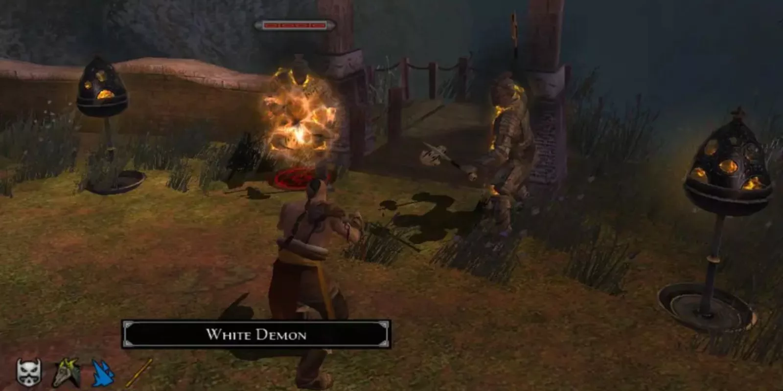 Jade Empire Gameplay with players engaged in a battle