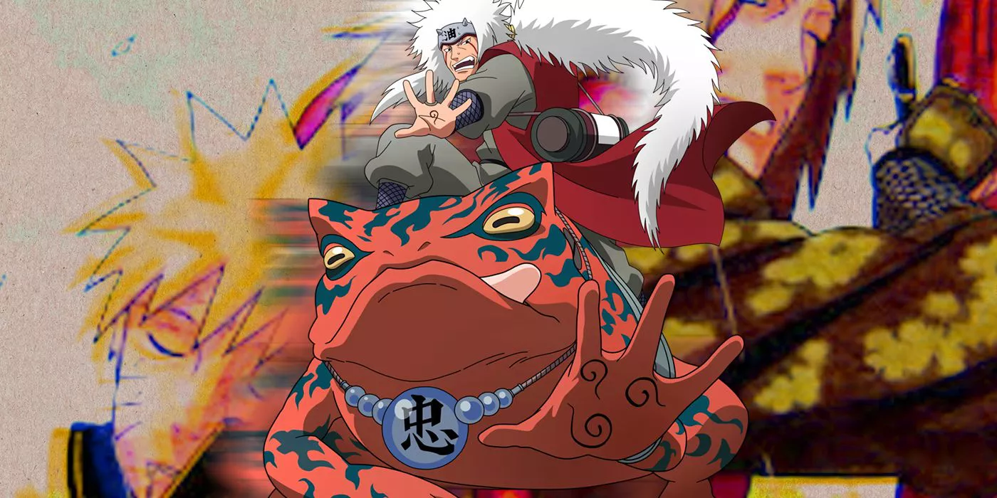 Jiraiya the toad sage in the Naruto Shippuden End Credits